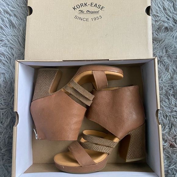 KorkEase Shoes Korkease Womens Hickland Brown Leather Ankle Boots